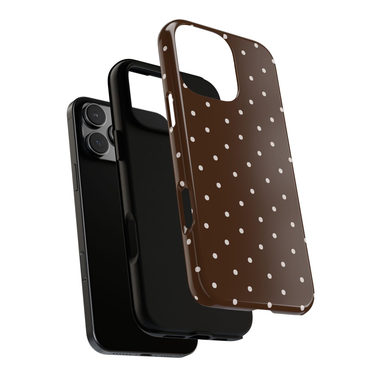 Brown Polka Dot Iphone Cases