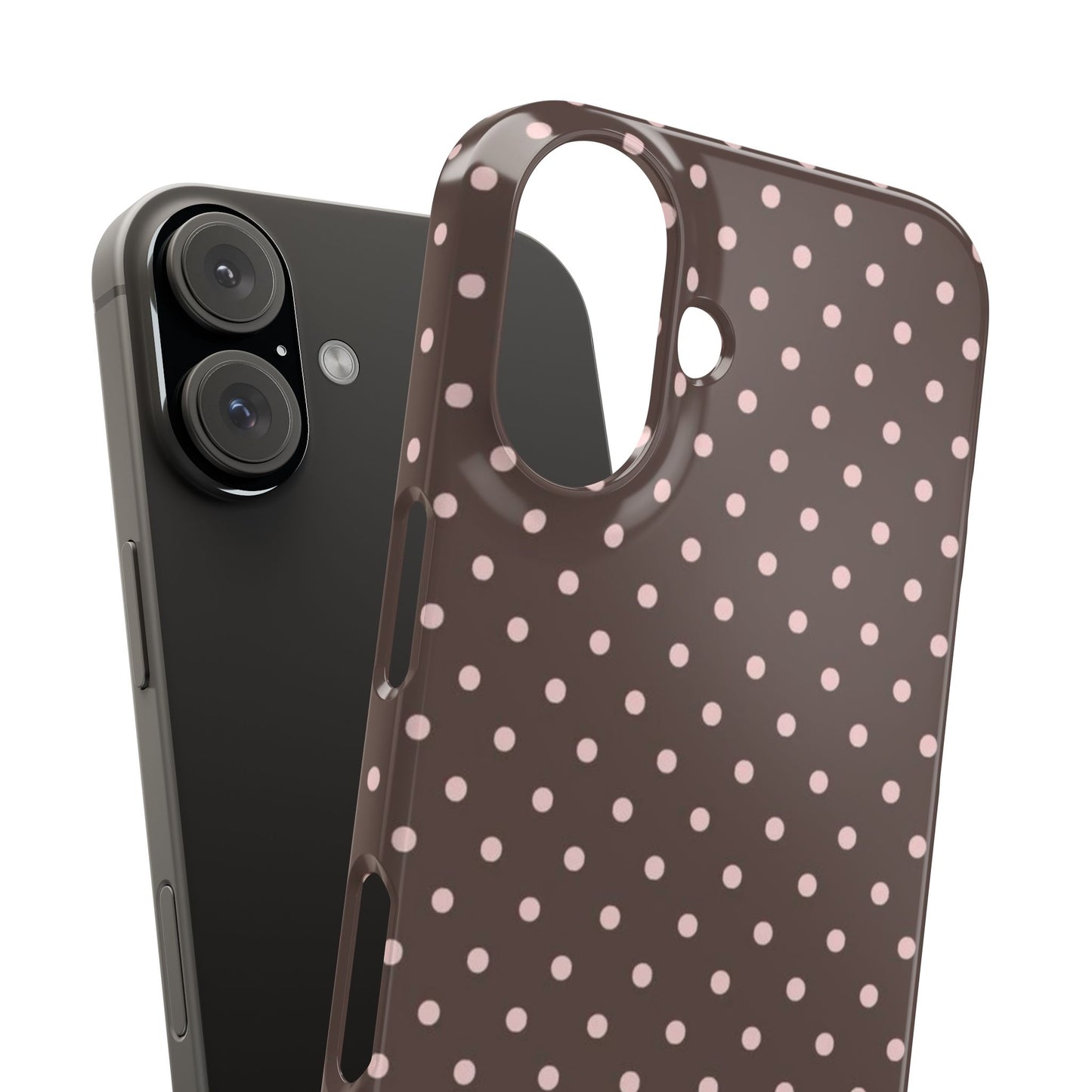 Chocolate Polka Dot Iphone Case