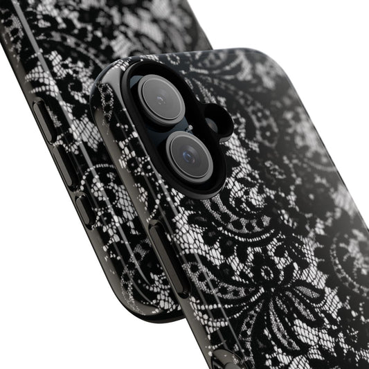 Black Lace Pattern Iphone Case