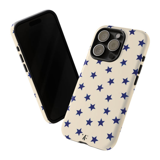 Navy Star Pattern iphone Case