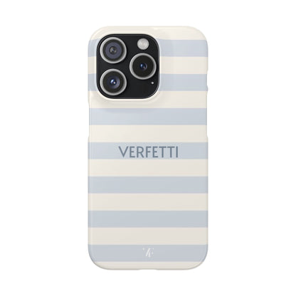 Light Blue ‘VERFETTI’ Striped Iphone Case