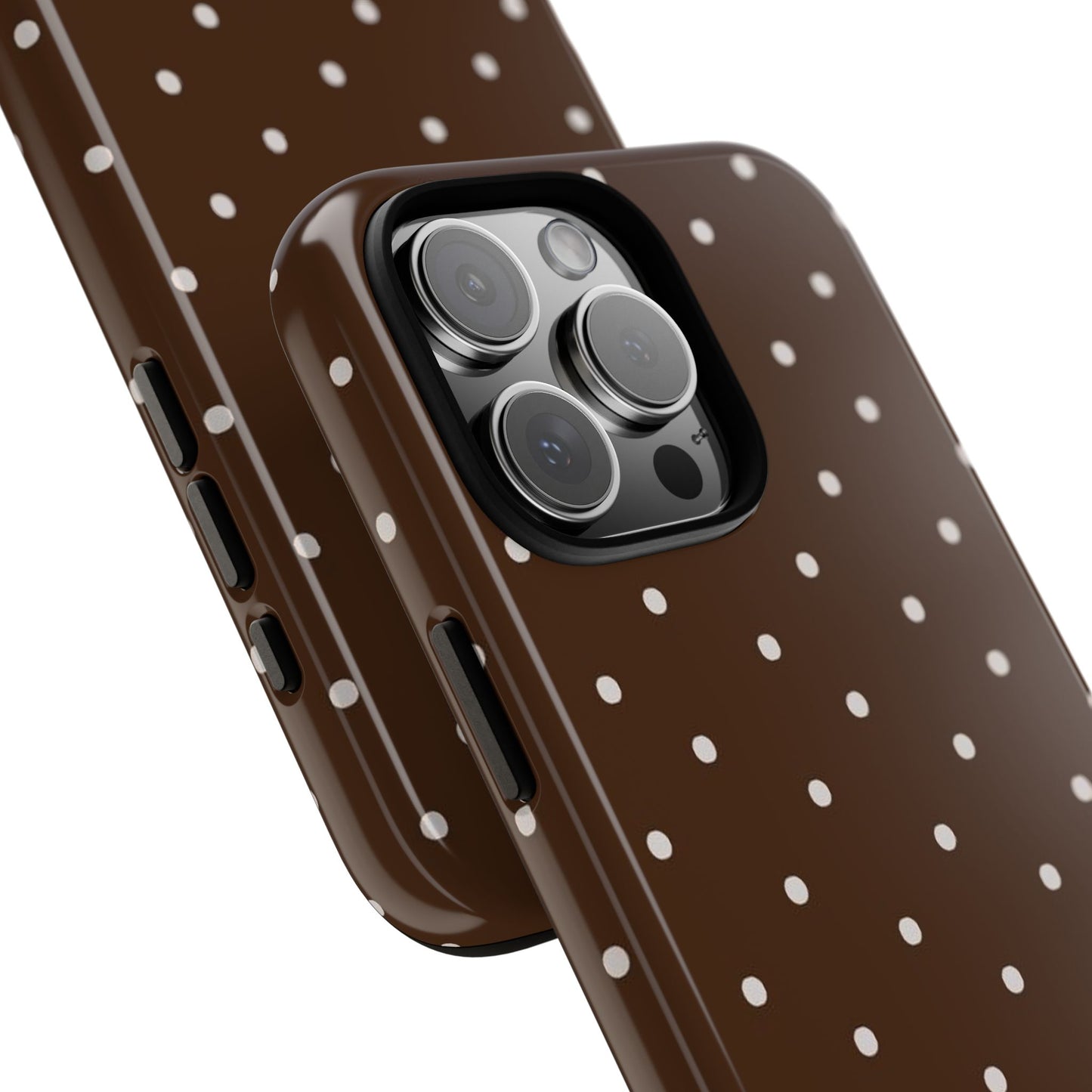 Brown Polka Dot Iphone Cases