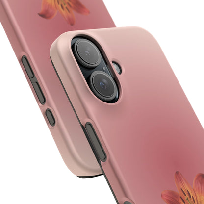 Roze lelie snap iphone hoesje