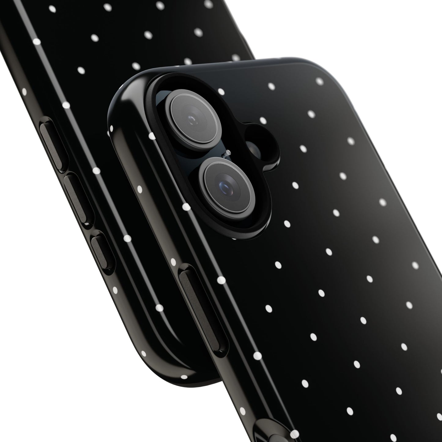 Black Polka Dot Iphone Case