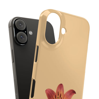 Peach Lily Floral Iphone Case
