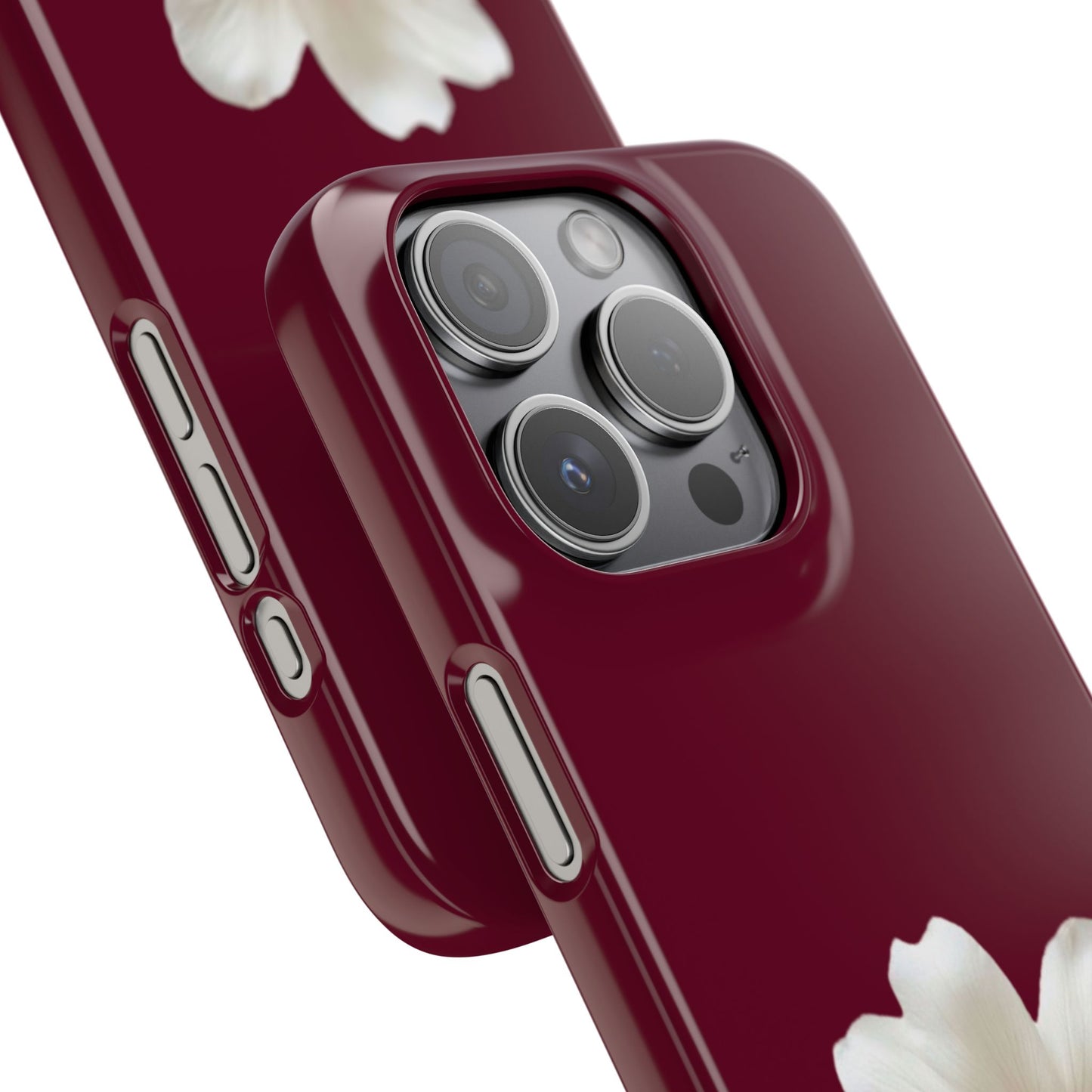 Single Bloom Burgundy Iphone Case