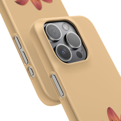 Peach Lily Floral Iphone Case