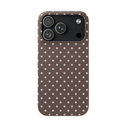 Chocolate Polka Dot Iphone Case