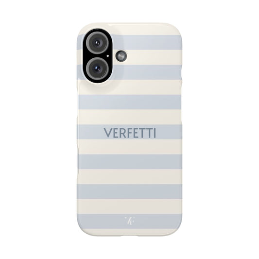 Light Blue ‘VERFETTI’ Striped Iphone Case