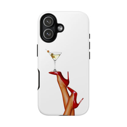 Retro Pinup Legs with Martini Iphone Case