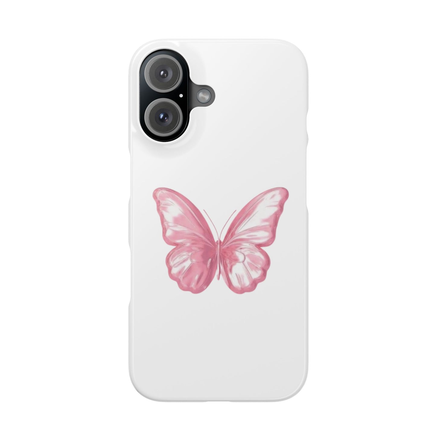 Pink Butterfly Iphone Case