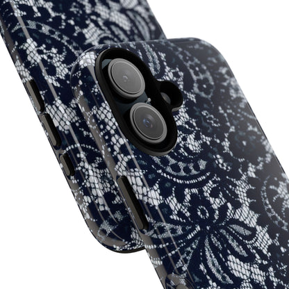 Lace Navy Iphone Case
