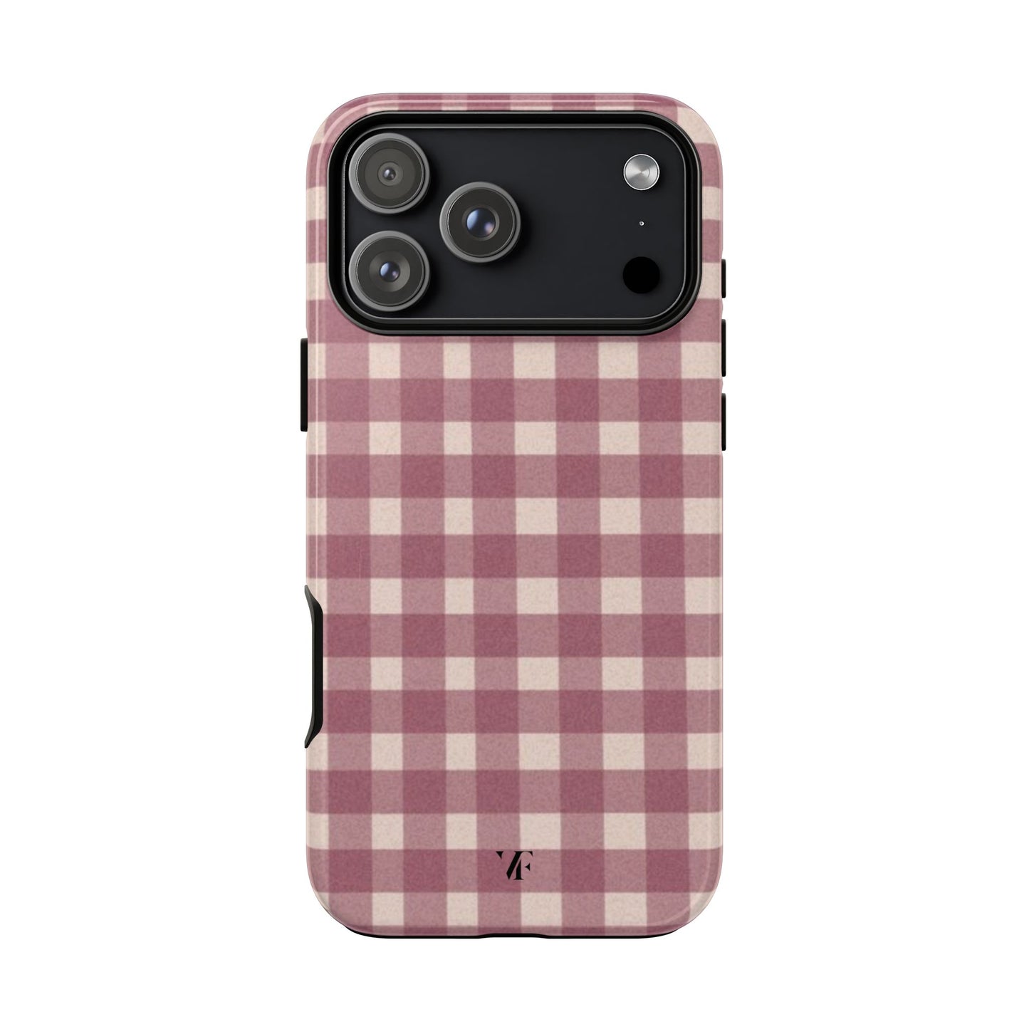 Pink Gingham Iphone Case