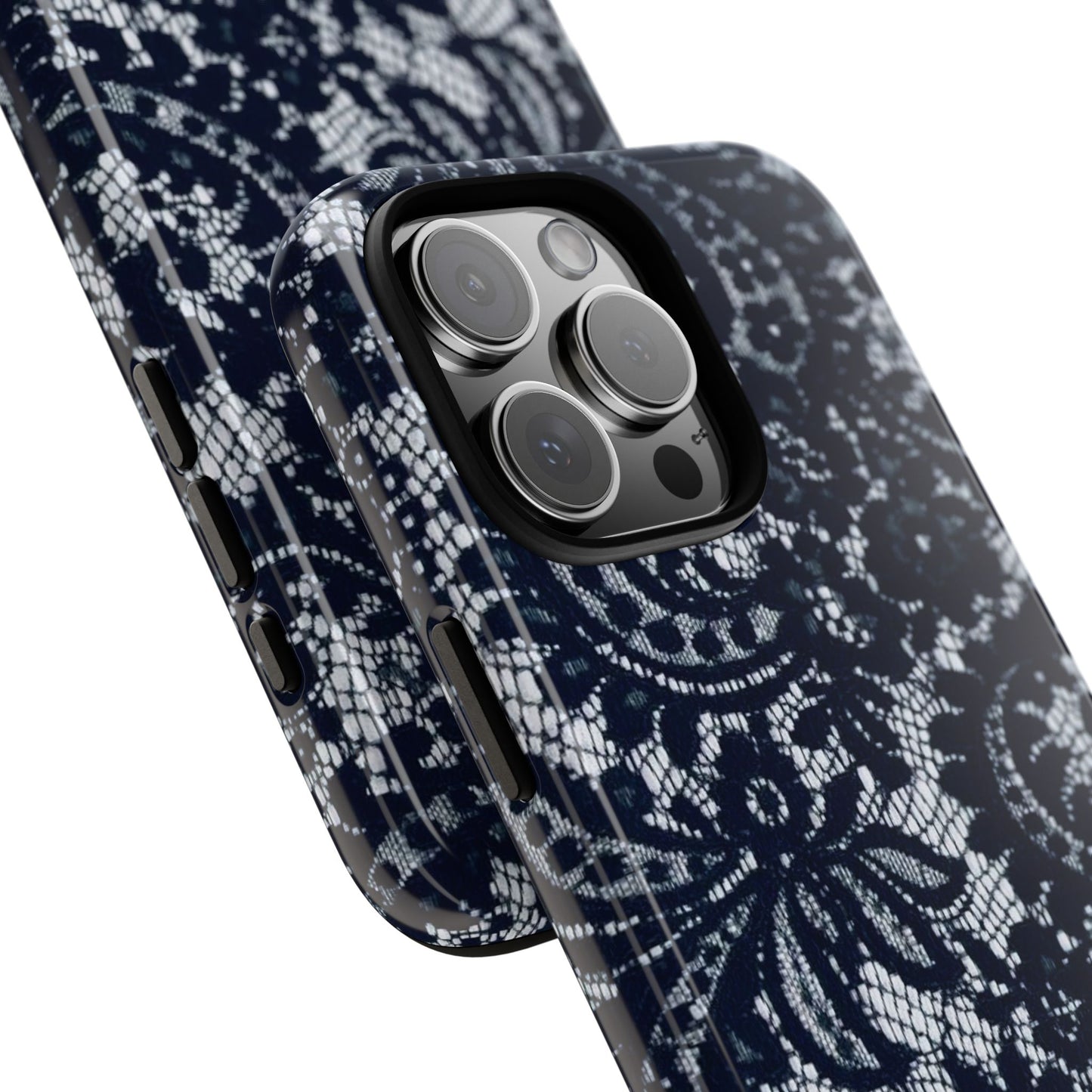 Lace Navy Iphone Case