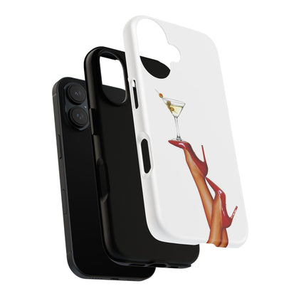 Retro Pinup Legs with Martini Iphone Case