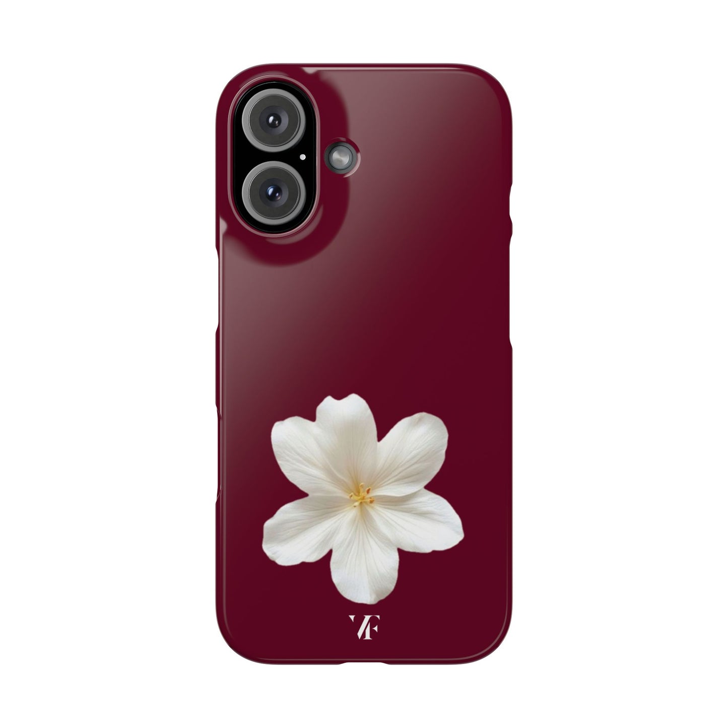 Single Bloom Burgundy Iphone Case