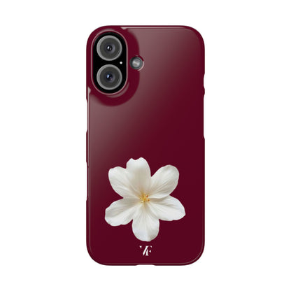 Single Bloom Burgundy Iphone Case