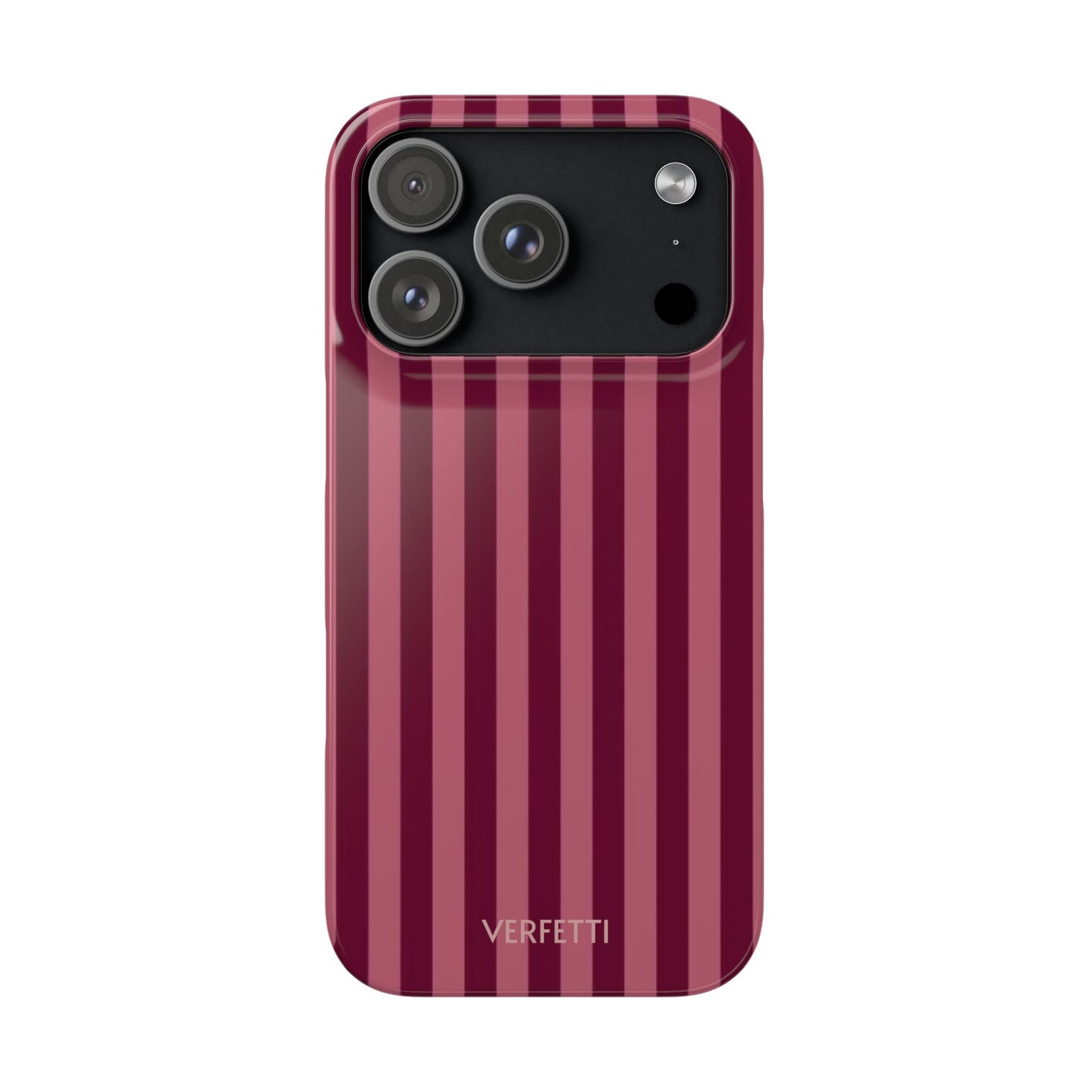 Striped Burgundy Iphone Case
