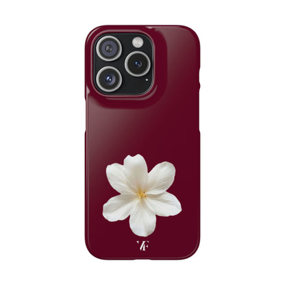 Single Bloom Burgundy Iphone Case