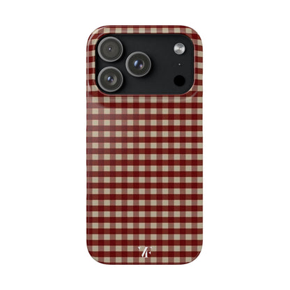 Gingham Plaid Iphone Case