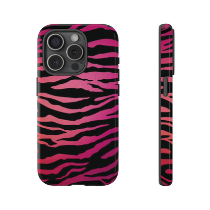 Pink Zebra Pattern Iphone Case