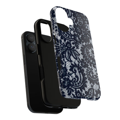 Lace Navy Iphone Case