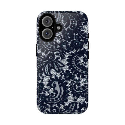 Lace Navy Iphone Case