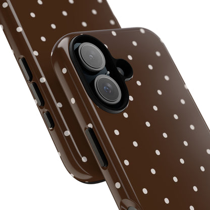 Brown Polka Dot Iphone Cases
