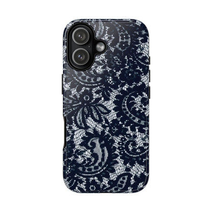 Lace Navy Iphone Case