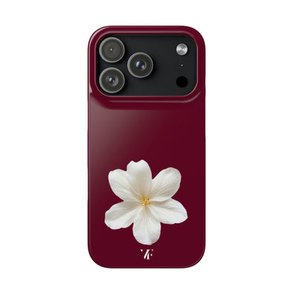 Single Bloom Burgundy Iphone Case