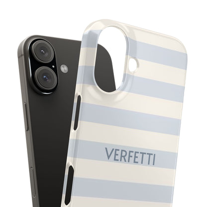 Light Blue ‘VERFETTI’ Striped Iphone Case