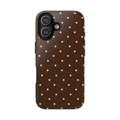 Brown Polka Dot Iphone Cases