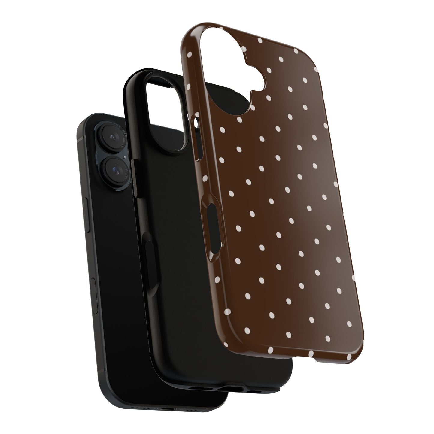 Brown Polka Dot Iphone Cases