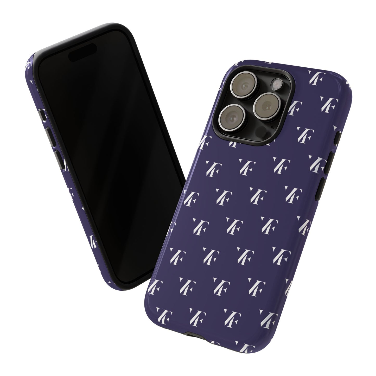 Navy ‘VERFETTI’ Pattern Iphone Case