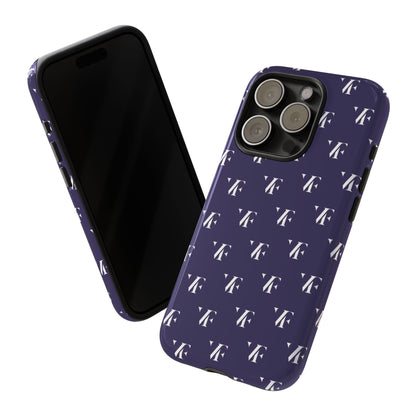 Navy ‘VERFETTI’ Pattern Iphone Case