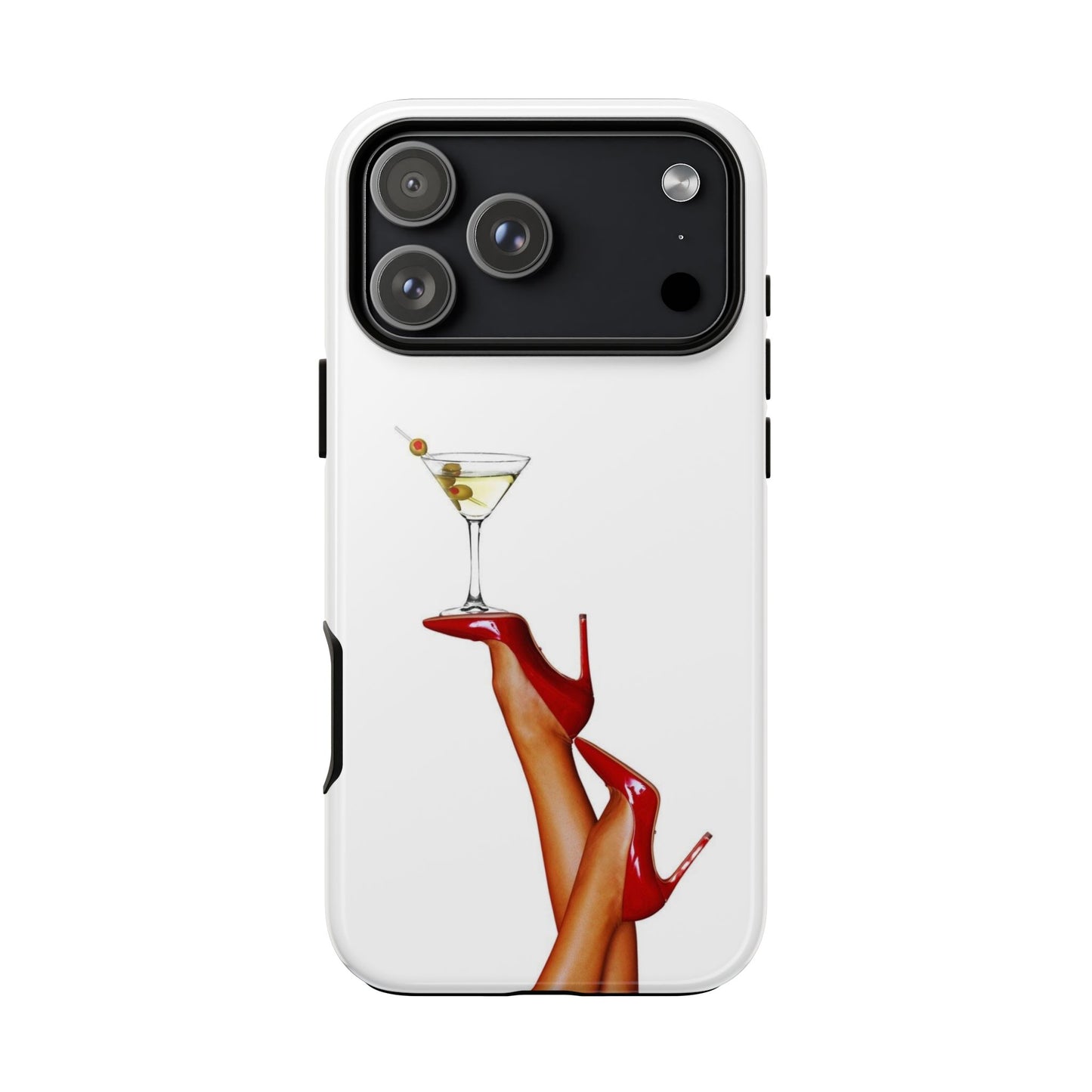 Retro Pinup Legs with Martini Iphone Case