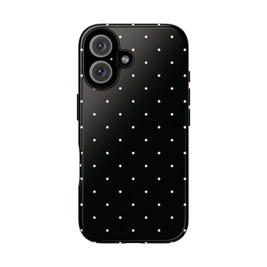 Black Polka Dot Iphone Case