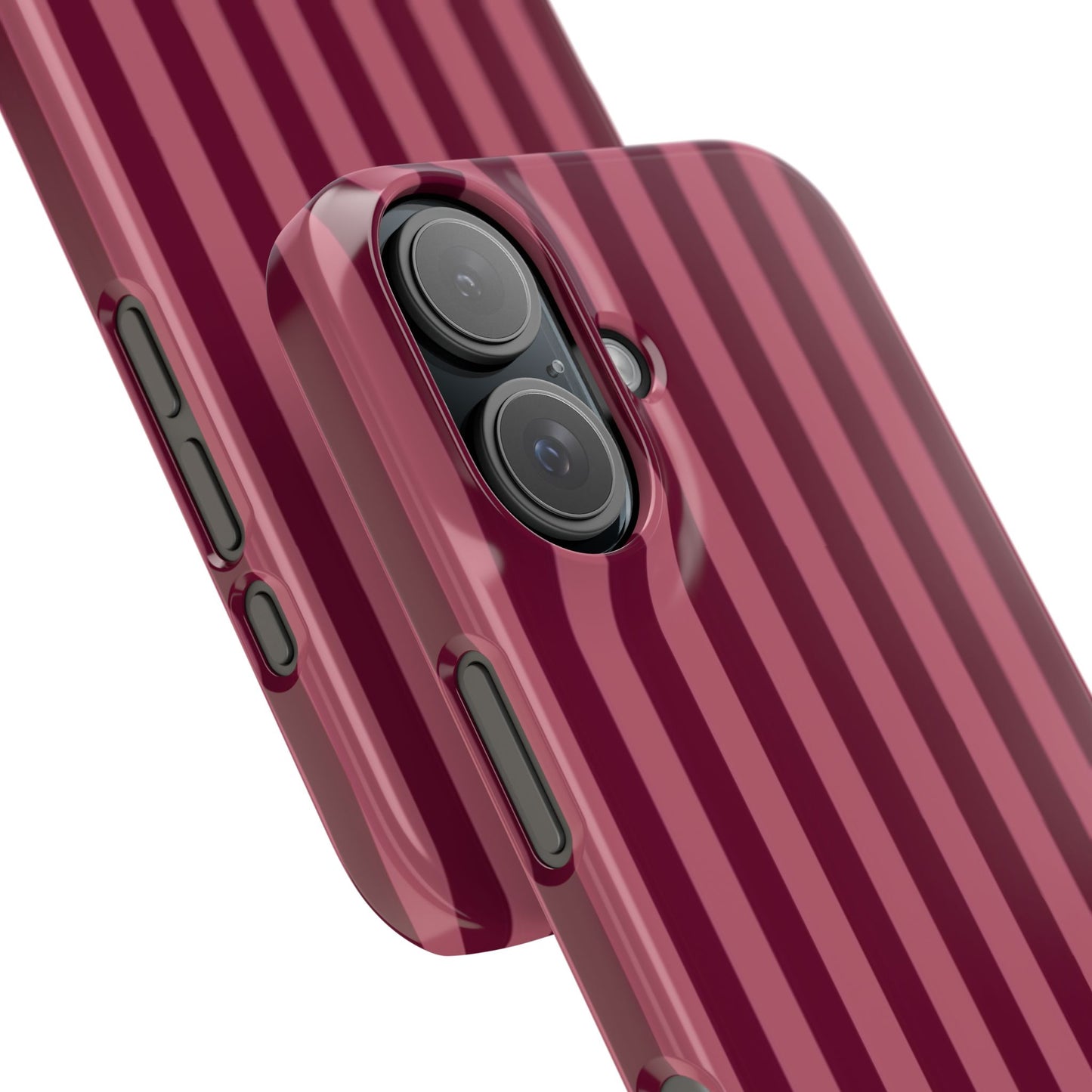 Striped Burgundy Iphone Case
