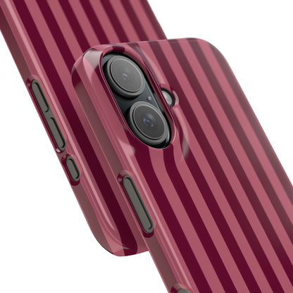 Striped Burgundy Iphone Case
