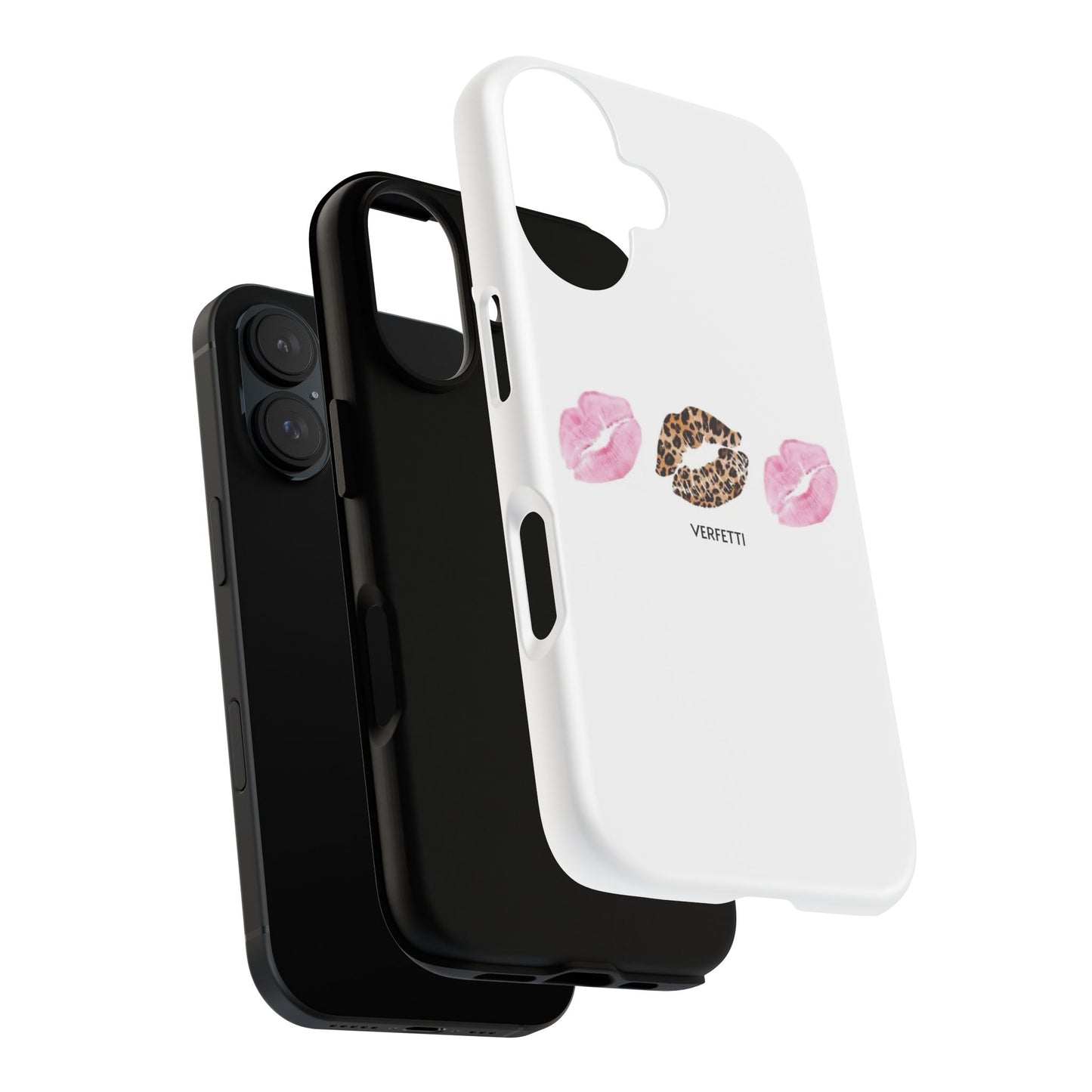Leopard and Pink Kiss Iphone Case
