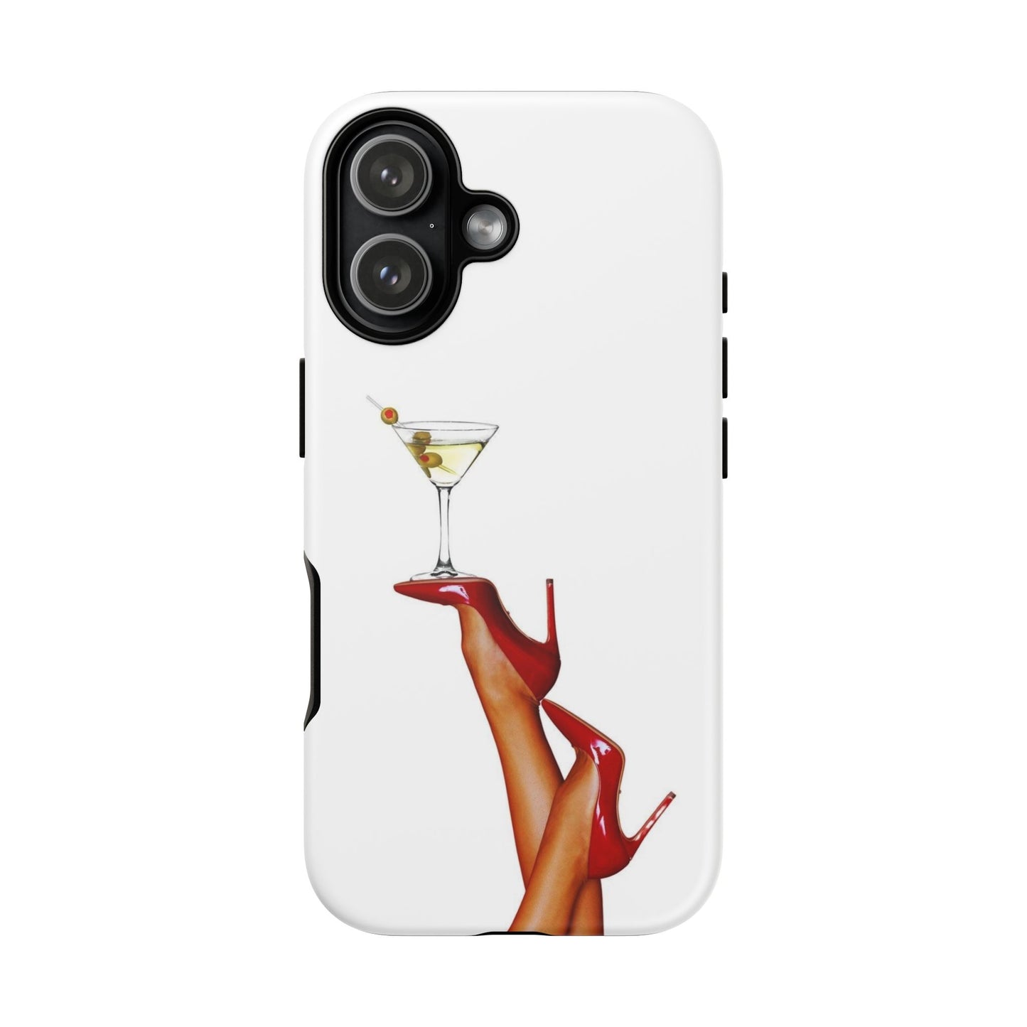 Retro Pinup Legs with Martini Iphone Case