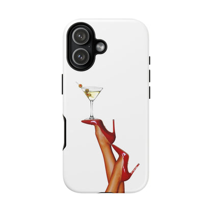 Retro Pinup Legs with Martini Iphone Case