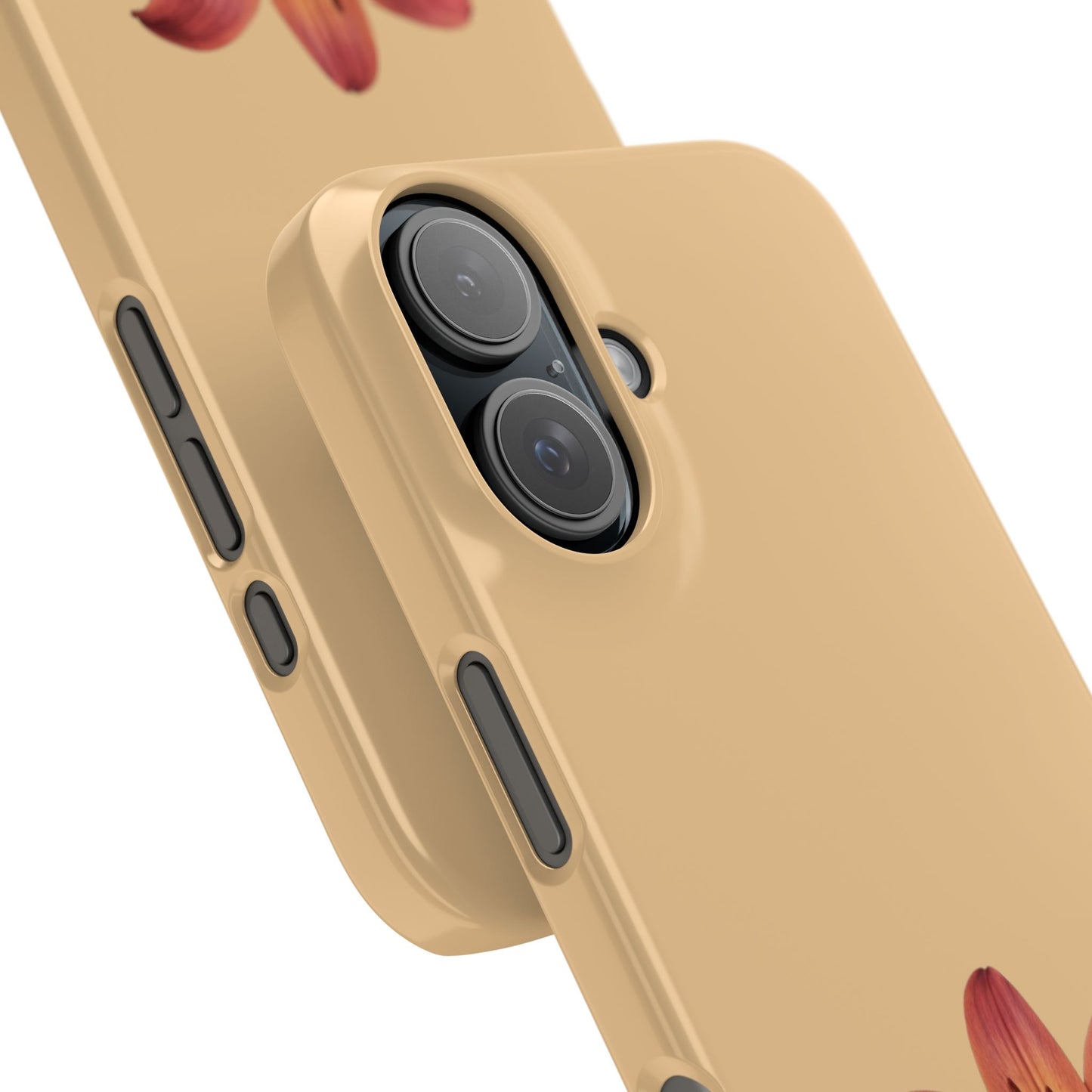 Peach Lily Floral Iphone Case