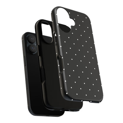 Black Polka Dot Iphone Case