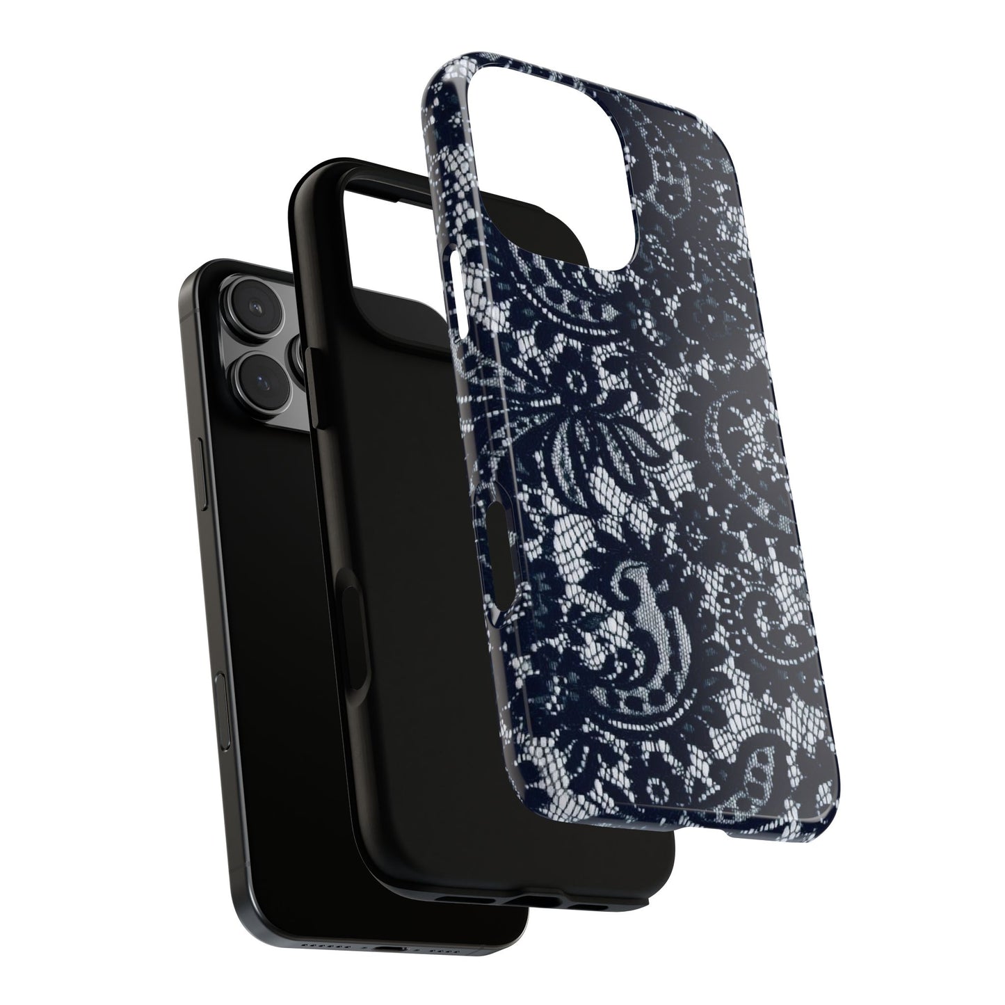 Lace Navy Iphone Case