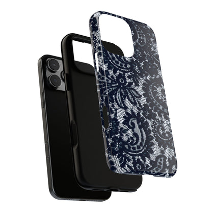Lace Navy Iphone Case