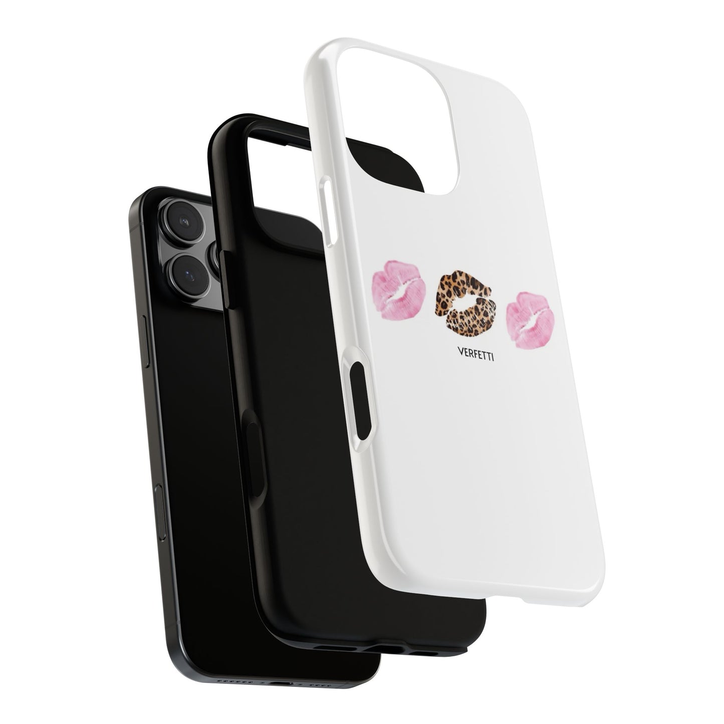 Leopard and Pink Kiss Iphone Case
