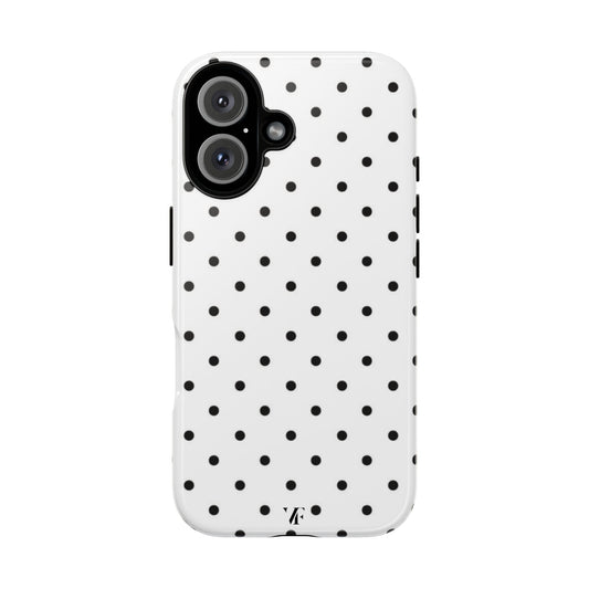 Black and White Polka Dot Iphone case