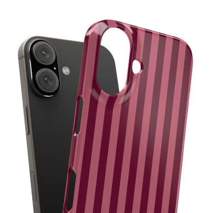 Striped Burgundy Iphone Case