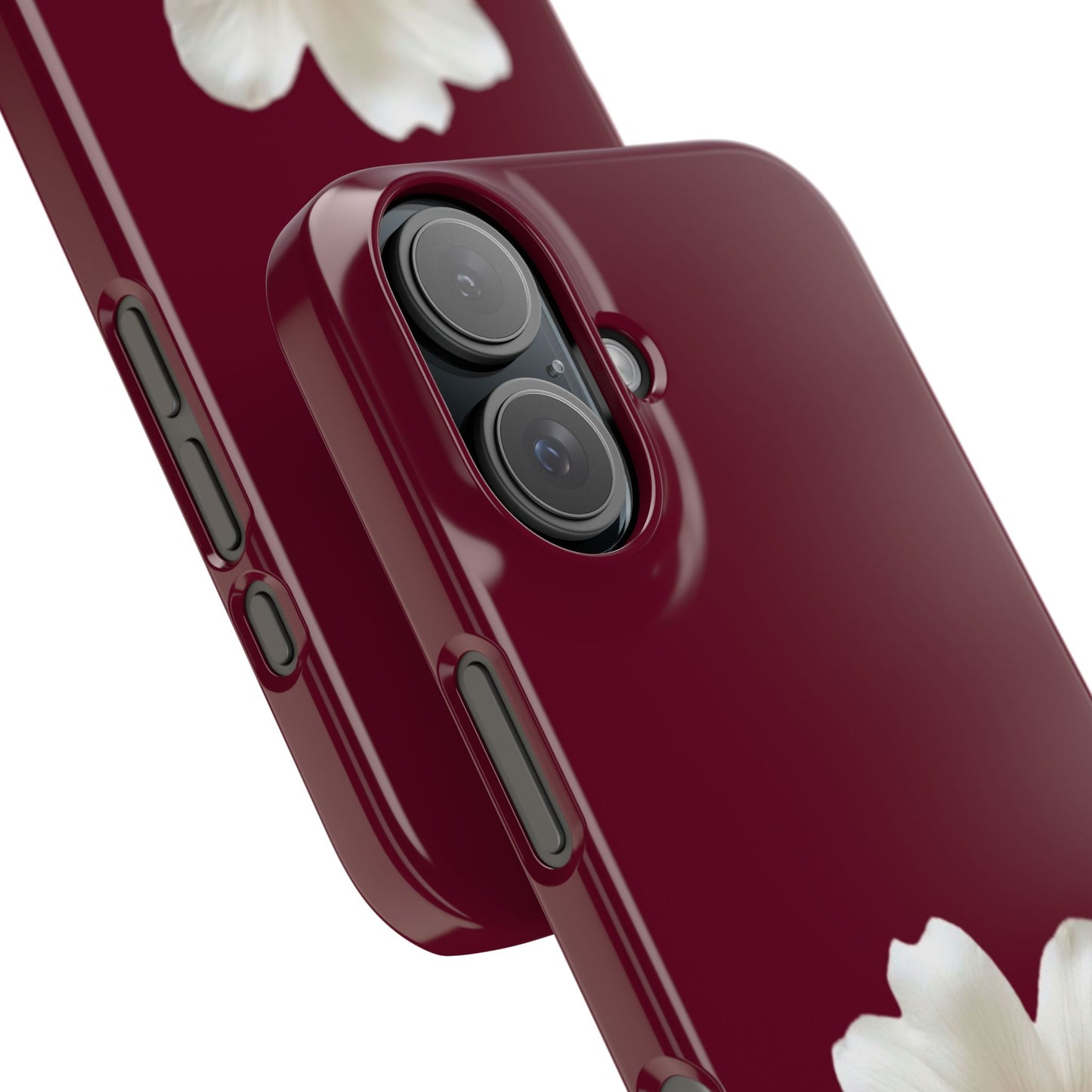 Single Bloom Burgundy Iphone Case